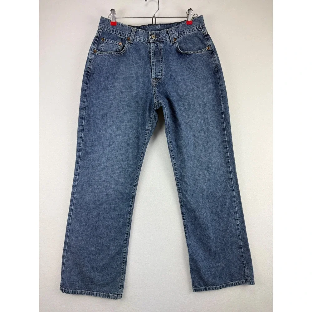 Lucky Brand Dungarees Womens 12/31 Low Rise Easy Fit Flare Jeans Made in USABlue